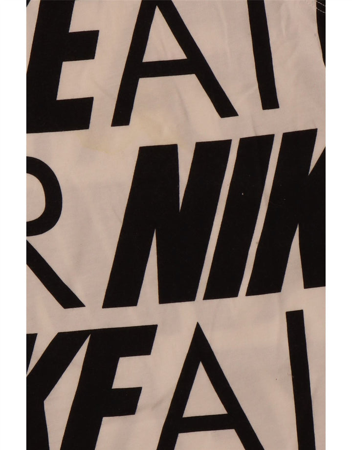 NIKE Girls Graphic Vest Top 13-14 Anos XL Branco Algodão