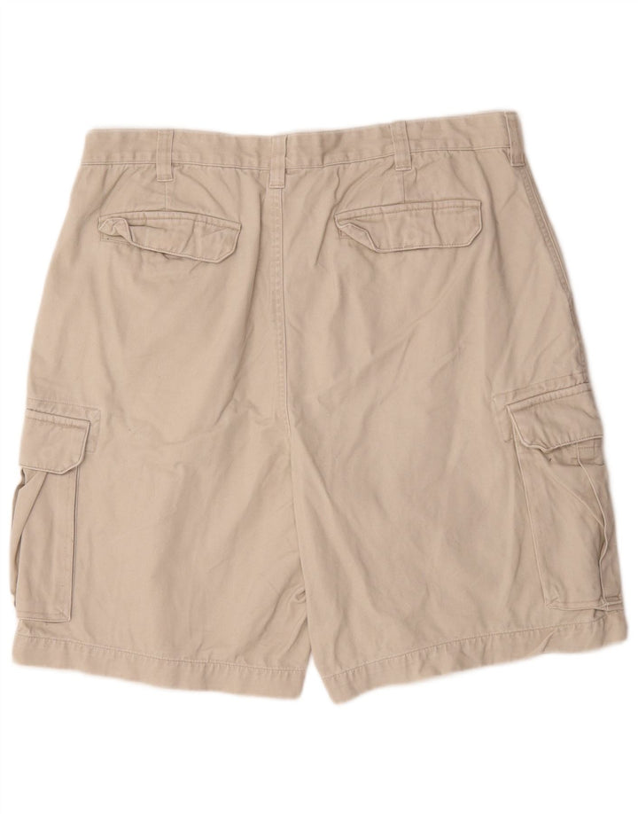 Shorts cargo masculino Tommy Hilfiger W36 grande algodão bege