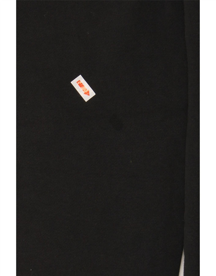 ADIDAS Womens Graphic Tracksuit Calças Joggers UK 12/14 Médio Preto