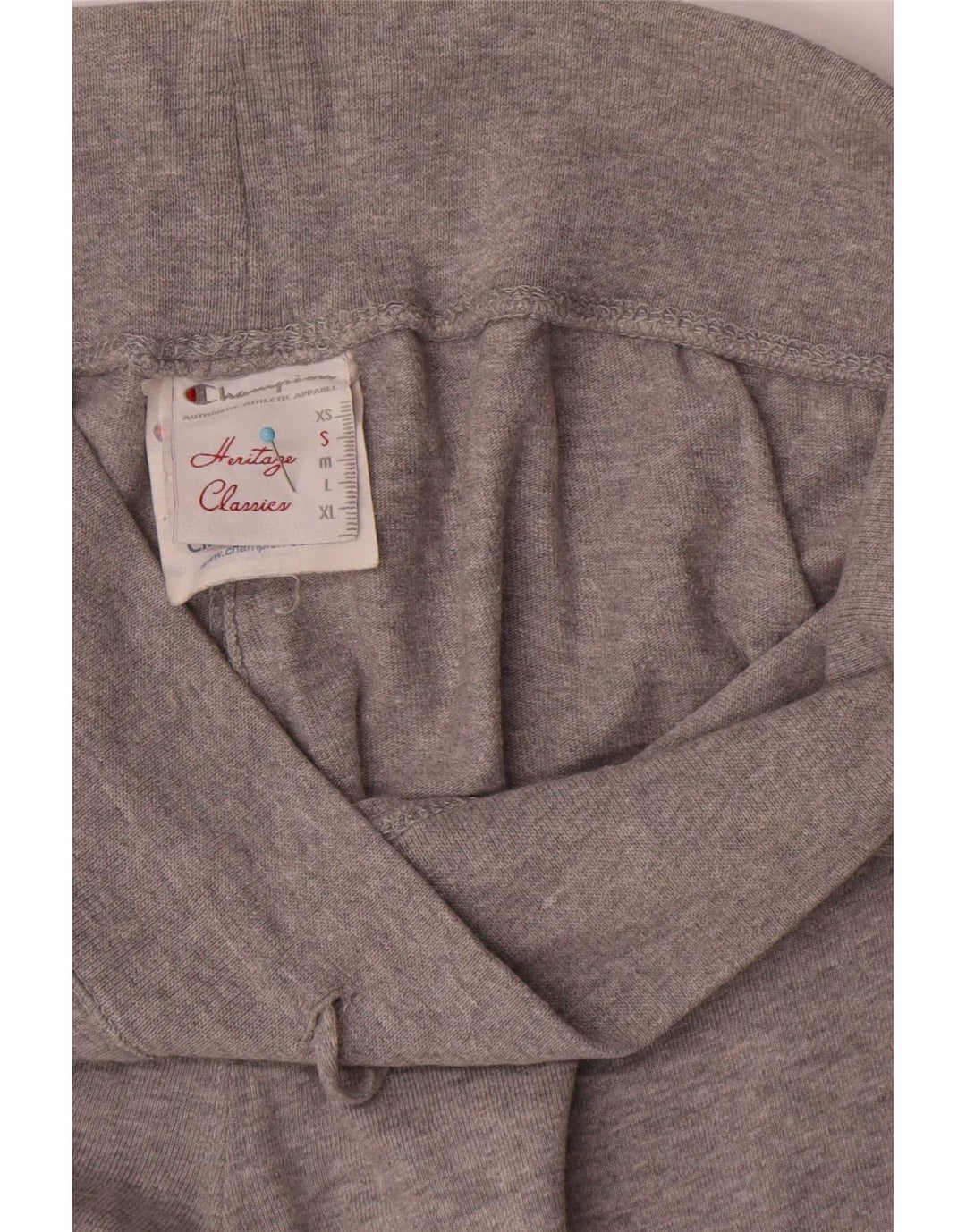 Calça de treino feminina Champion Heritage Classics UK 10 pequena cinza