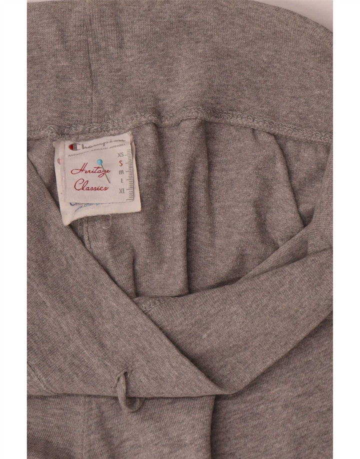 Calça de treino feminina Champion Heritage Classics UK 10 pequena cinza