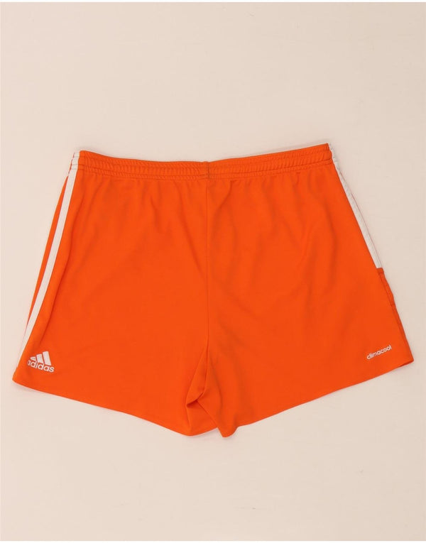 Adidas Womens Climacool Sport Shorts UK 12/14 Médio Laranja Poliéster