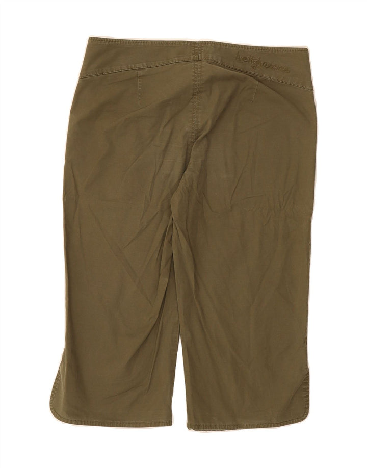 HELLY HANSEN Womens Bermuda Shorts Small W31 L17 Khaki Cotton Vintage Helly Hansen and Second-Hand Helly Hansen from Messina Hembry 