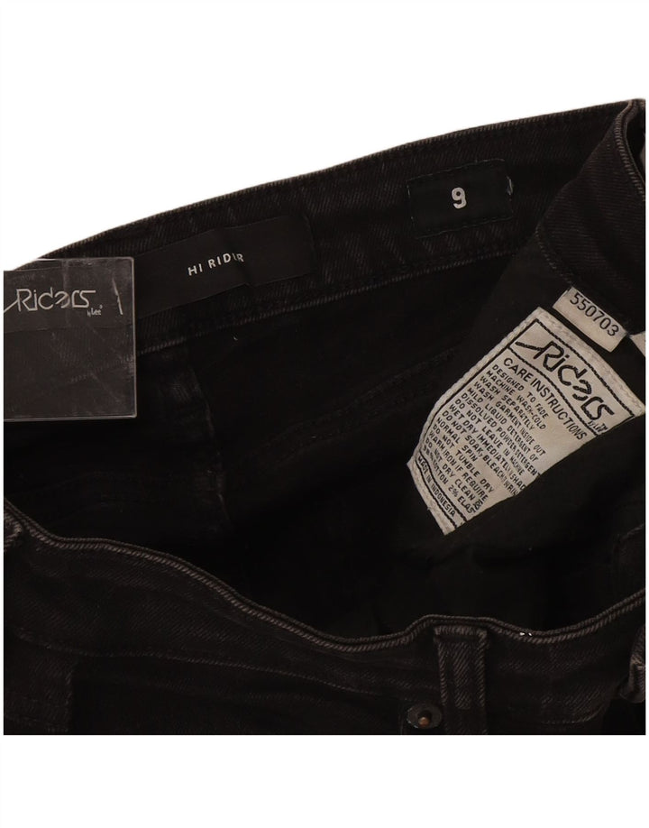 Calça jeans feminina LEE Riders cintura alta skinny US 9 médio W24 L27 algodão preto