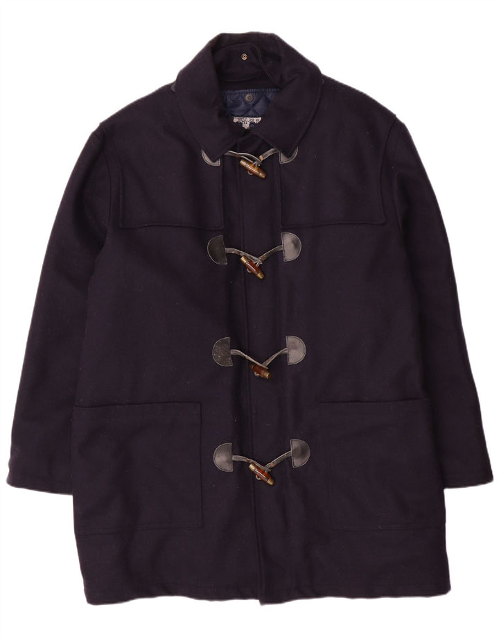 Casaco Duffle Masculino NORTH POLE Reino Unido 40 Grande Lã Azul Marinho