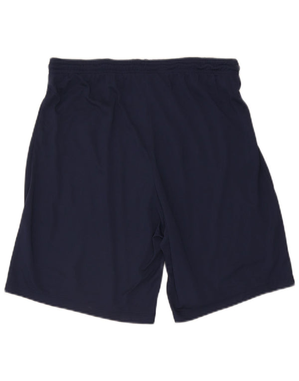 Shorts esportivos masculinos Nike Dri Fit médio azul marinho poliéster