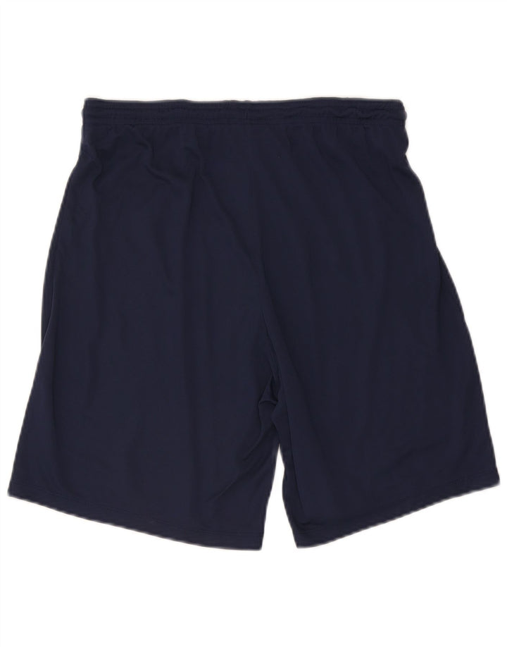 Shorts esportivos masculinos Nike Dri Fit médio azul marinho poliéster