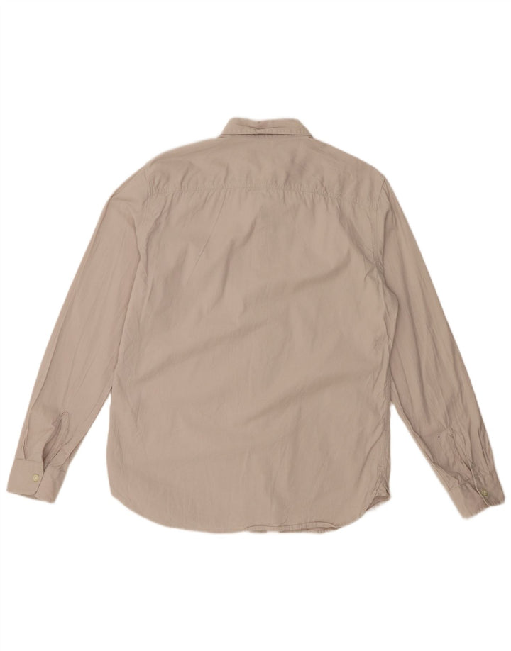 Camisa masculina FRENCH CONNECTION algodão bege médio
