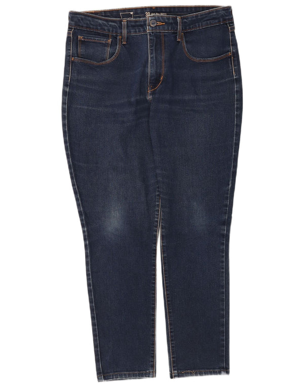 Jeans skinny de cintura alta feminino Levi's W30 L26 algodão azul marinho