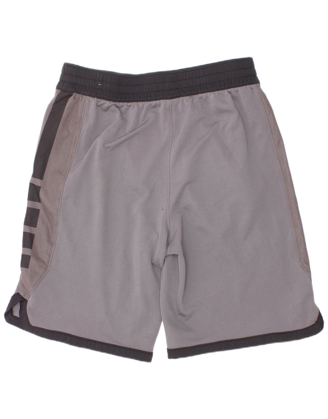 Shorts esportivos gráficos Nike Boys Dri Fit 12-13 anos grandes cinza poliéster