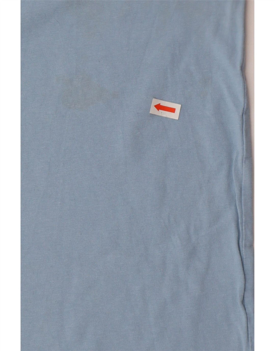 Camiseta masculina Crew Clothing Top algodão azul médio