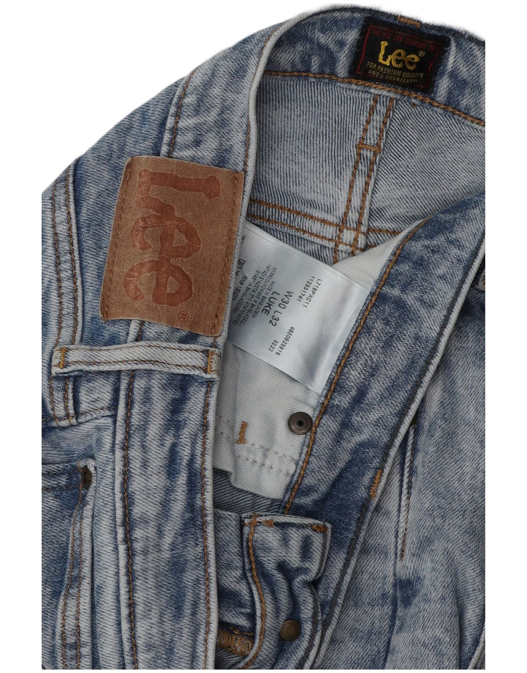 LEE Masculino Luke Slim Jeans W30 L32 Azul Algodão