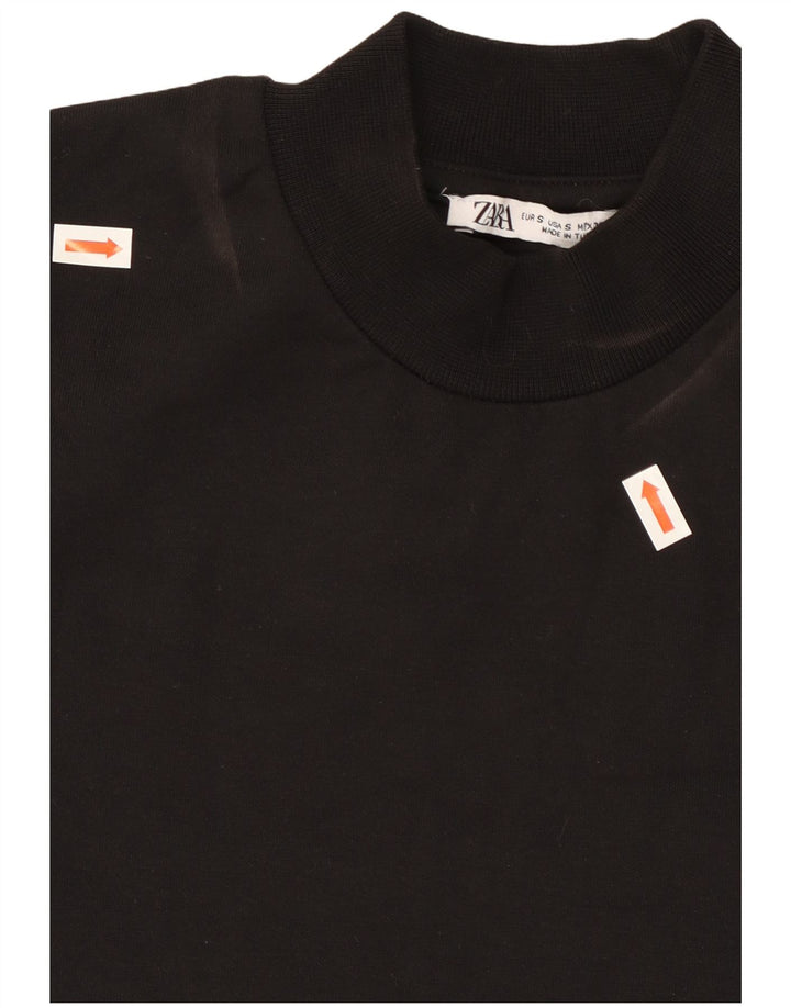 Zara Moletom Masculino Jumper Pequeno Algodão Preto