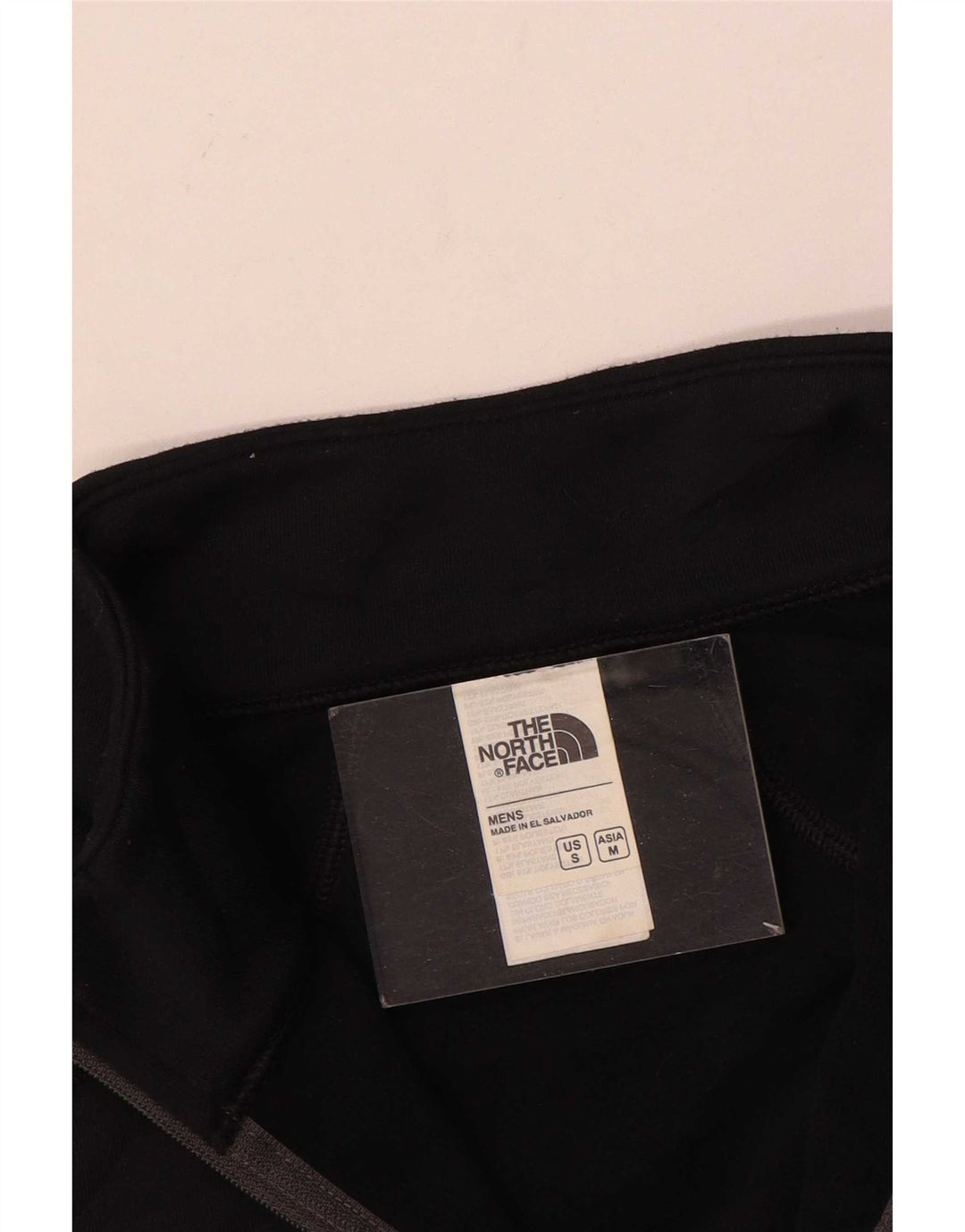 The North Face Mens Zip Neck Regular Fit Top Manga Longa Médio Preto