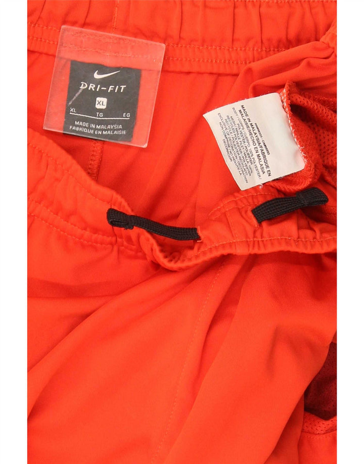 Nike Mens Dri Fit Graphic Sport Shorts XL Vermelho Geométrico Poliéster