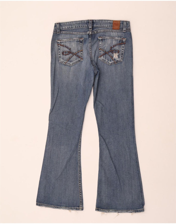 Calça jeans feminina BKE larga W29 L29 algodão azul