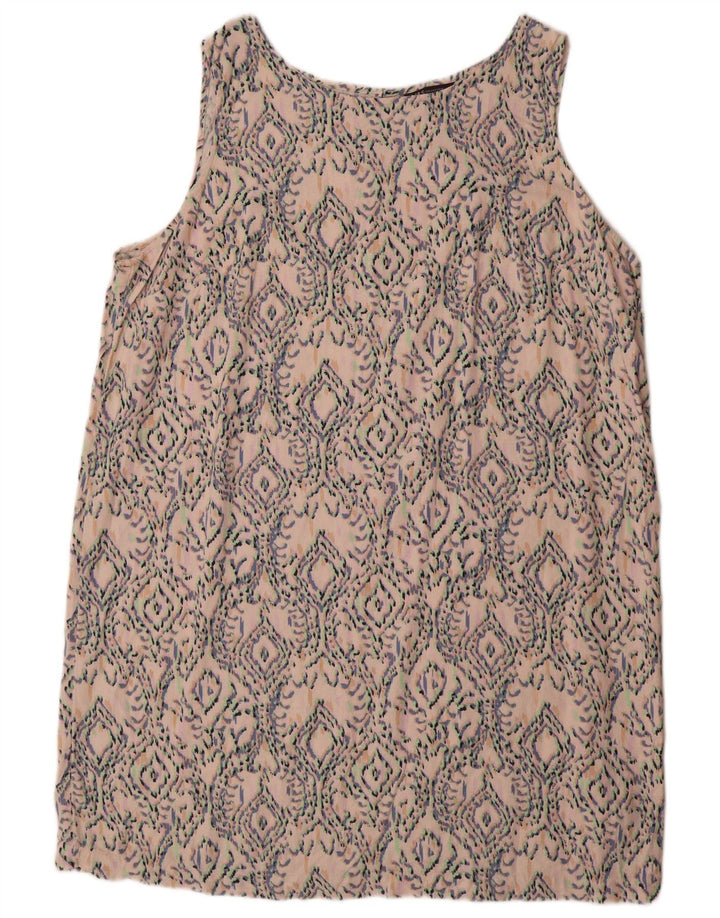 Vestido feminino Marks & Spencer sem mangas Shift UK 22 3XL multicolorido Ikat