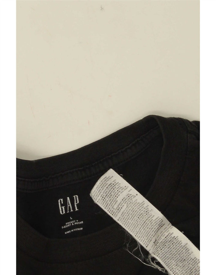 Camiseta masculina Gap grande algodão preto