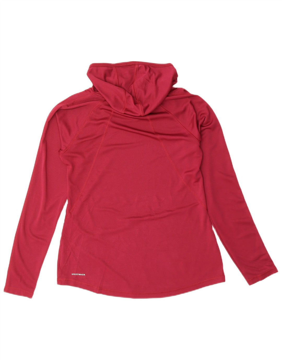 Reebok Mens Hooded Top Manga Longa Médio Borgonha Poliéster