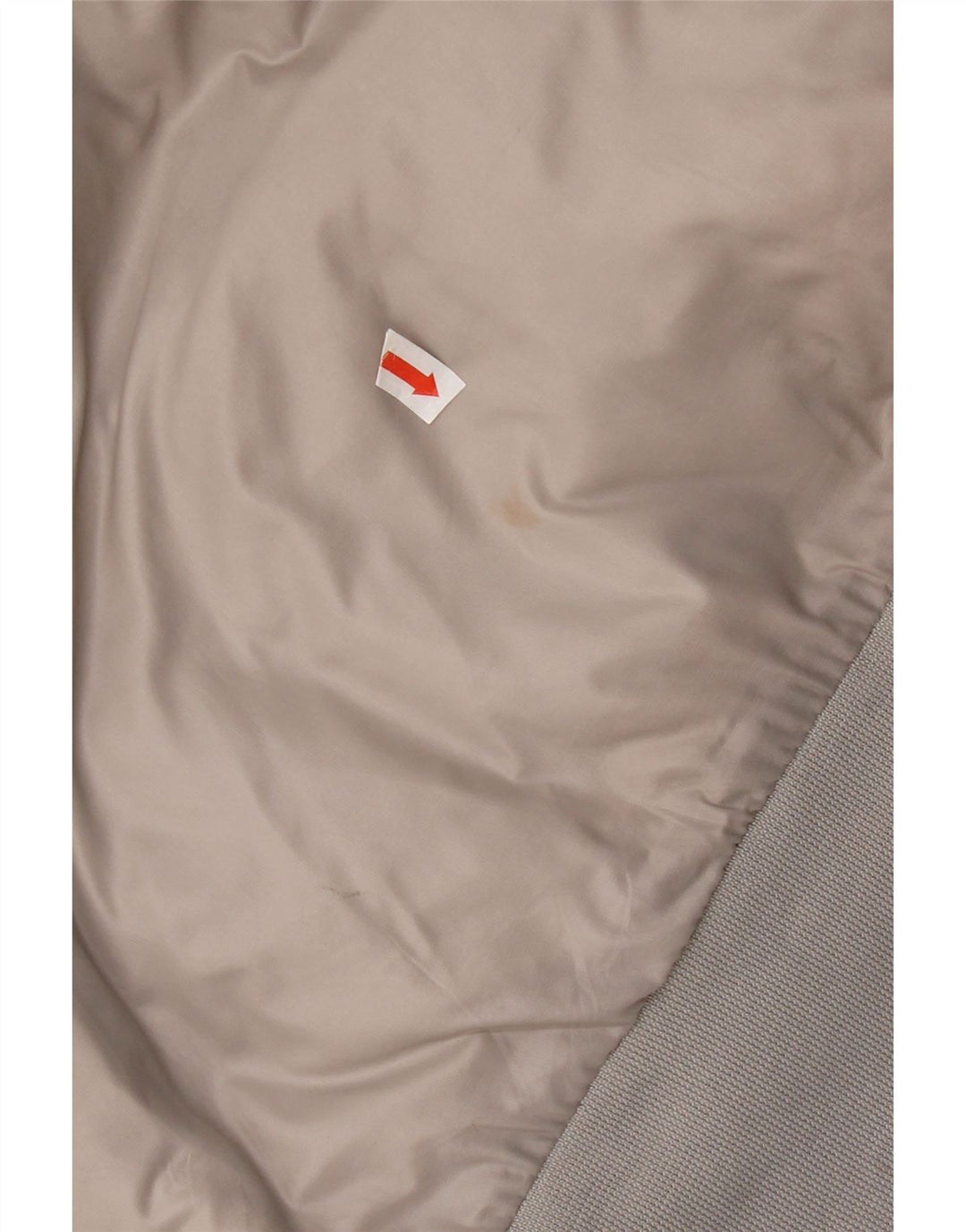 Jaqueta masculina Nike acolchoada com capuz UK 36 pequena cinza colorblock poliéster