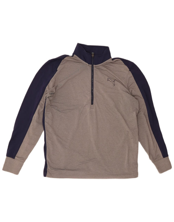 Pulôver masculino com gola zip e agasalho top médio