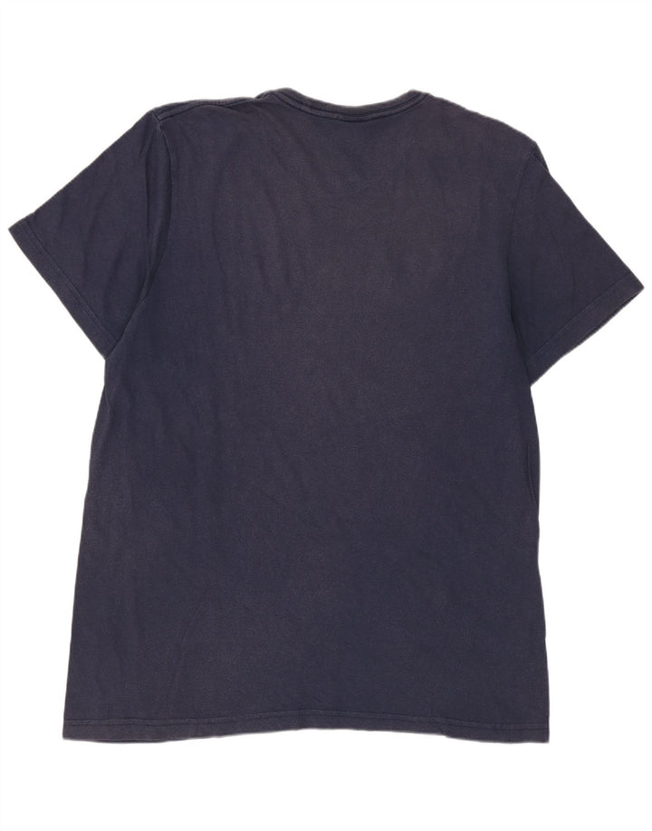 Adidas Camiseta Masculina Graphic Top Médio Algodão Azul Marinho