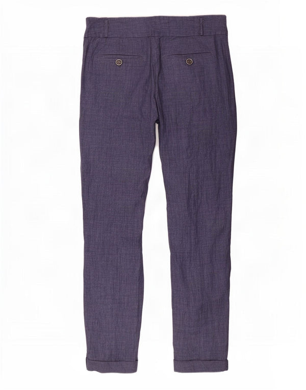 Zara Calça Chino Feminina Slim XS W24 L26 Azul Marinho