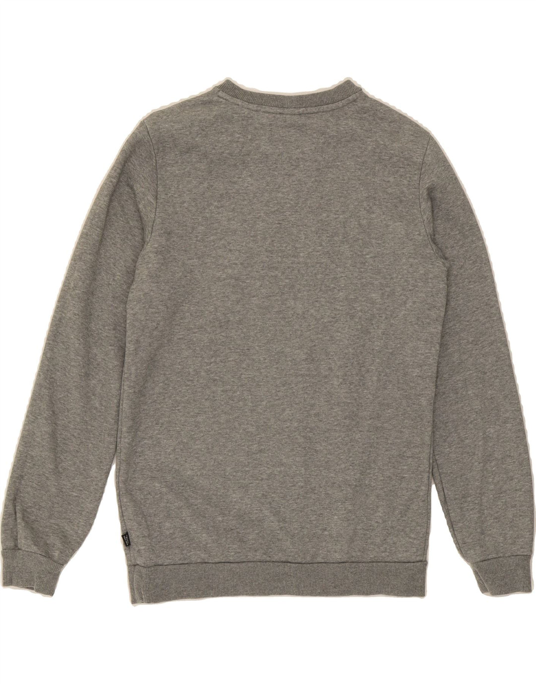 PUMA Boys Graphic Crew Neck Jumper Sweater 13-14 Years Grey Cotton Vintage Puma and Second-Hand Puma from Messina Hembry 