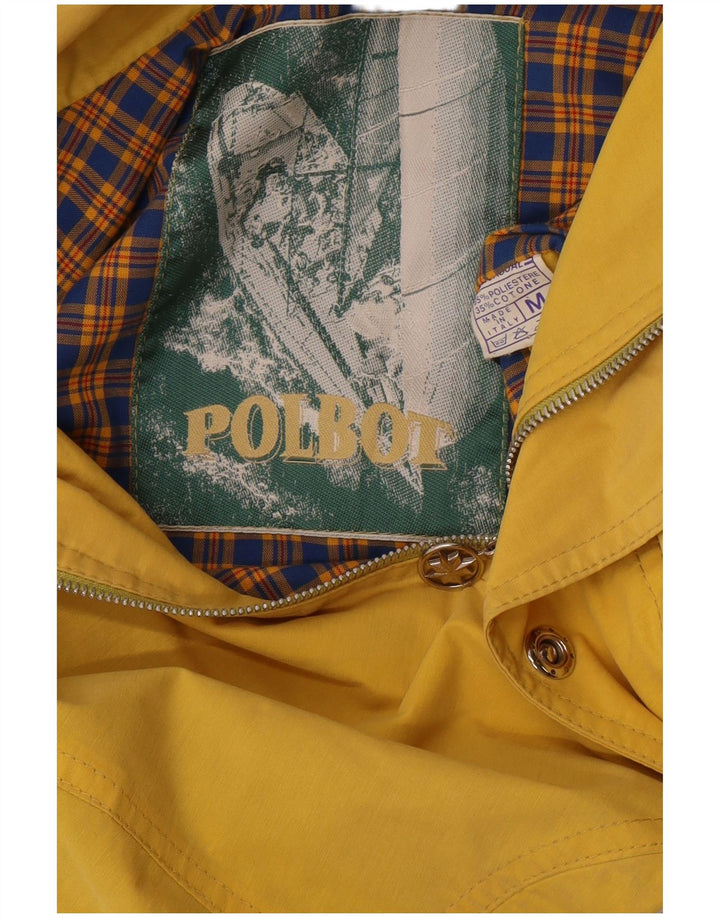 Jaqueta de chuva masculina Polbot com capuz UK 38 poliéster amarelo médio