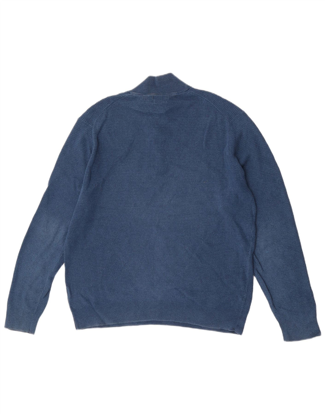 Suéter masculino Massimo Dutti com zíper e gola XL azul