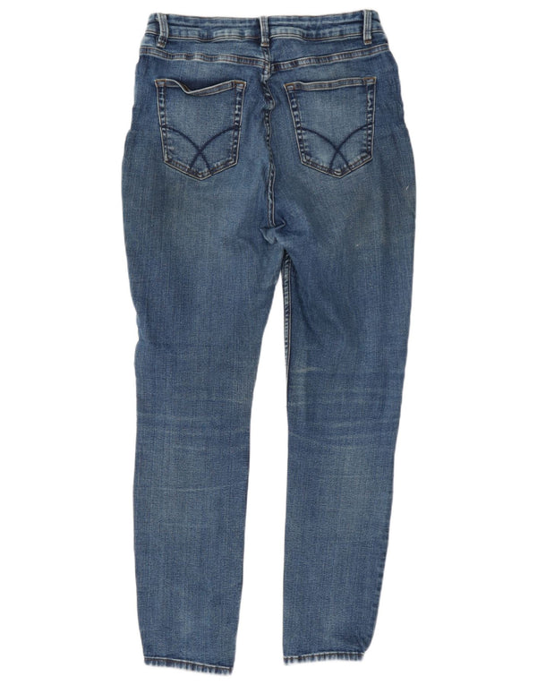 Crew Clothing Womens Skinny Jeans UK 12 Médio W28 L30 Azul Algodão
