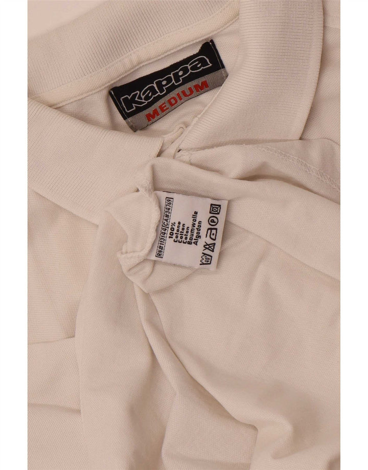 Camisa polo masculina Kappa médio algodão branco