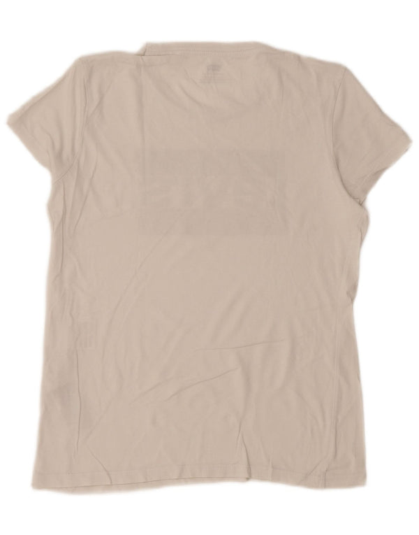 Camiseta feminina gráfica LEVI'S UK 12 algodão branco médio