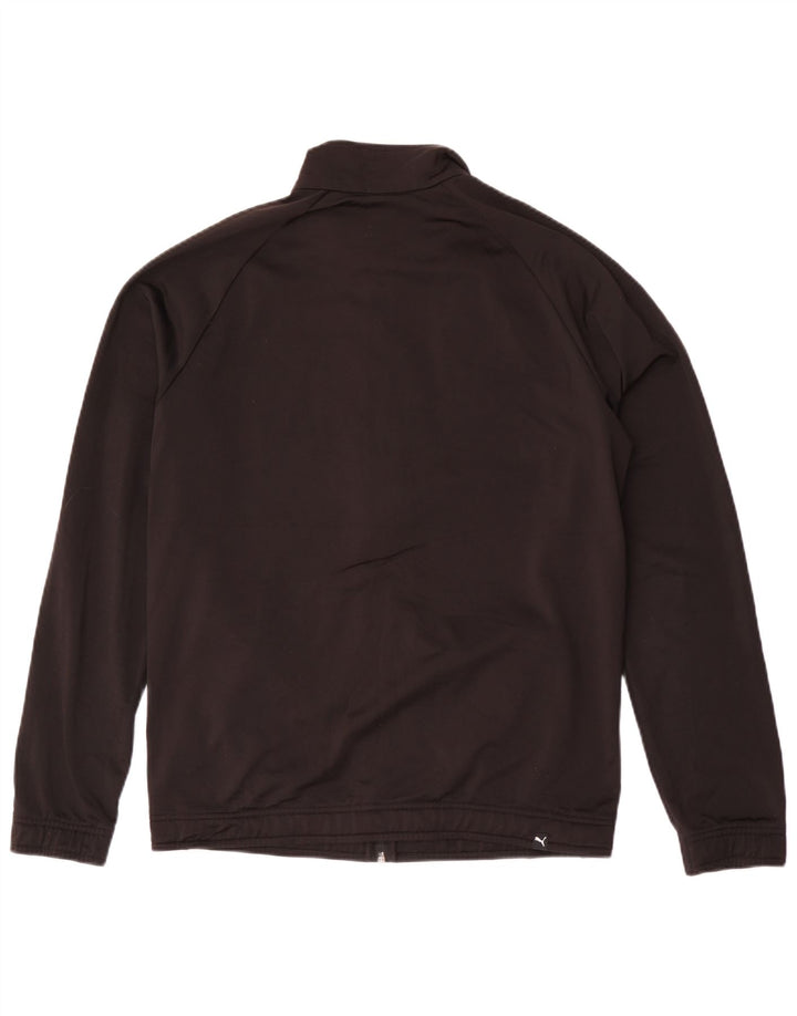 Puma Mens Graphic Tracksuit Top Jaqueta Médio Preto Colorblock Poliéster