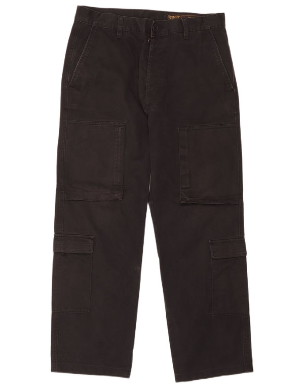 Calça cargo reta masculina Gas W36 L29 algodão preto