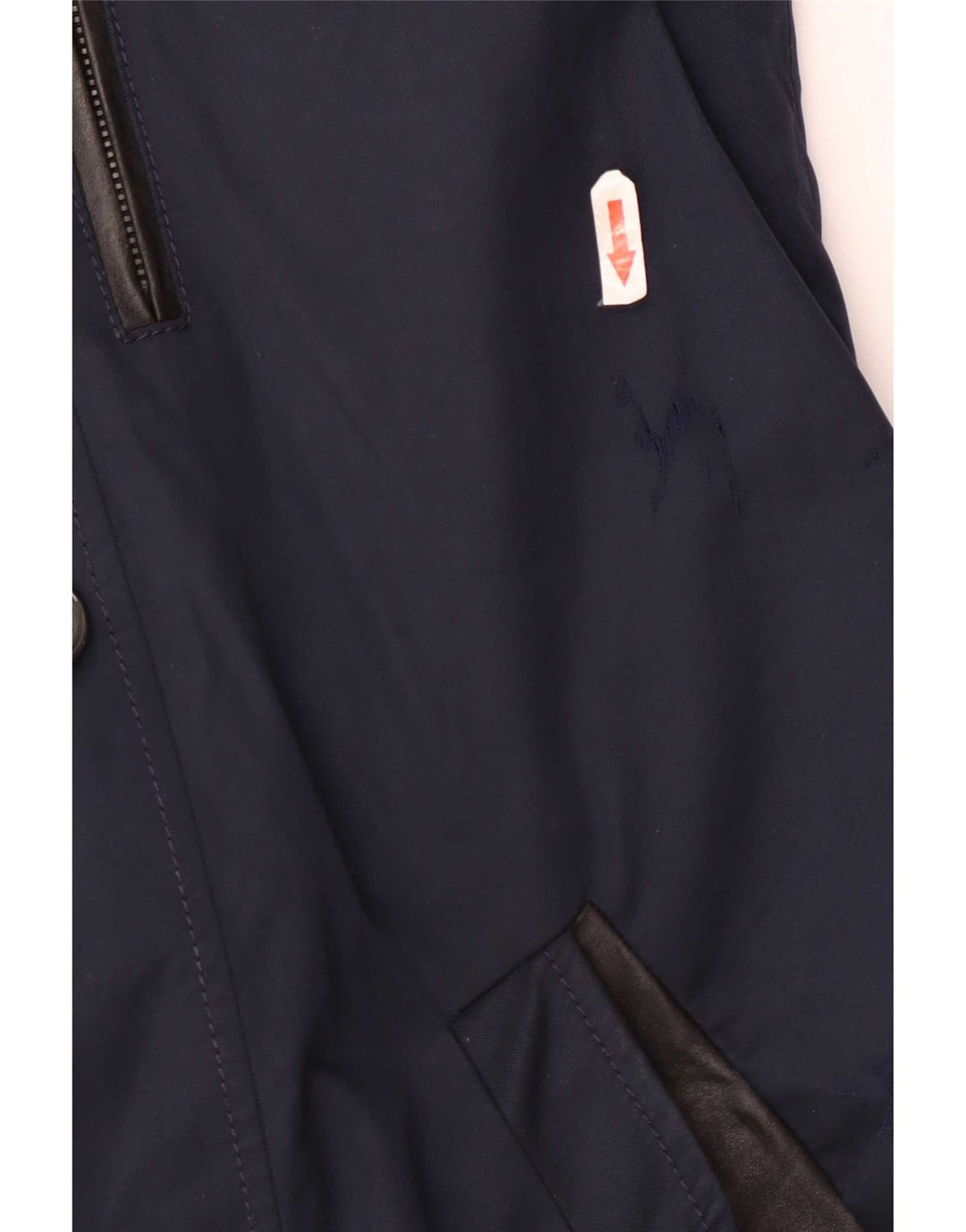 Hugo Boss Mens Trench Coat EU 48 Médio Algodão Azul Marinho