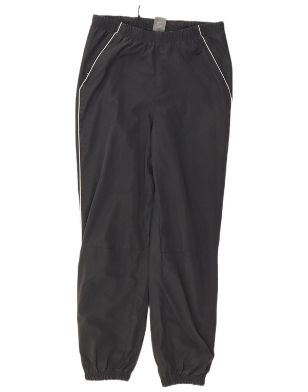 Calça de treino feminina Nike Joggers UK 8/10 pequena cinza poliéster