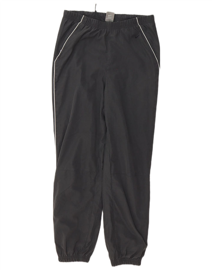 Calça de treino feminina Nike Joggers UK 8/10 pequena cinza poliéster