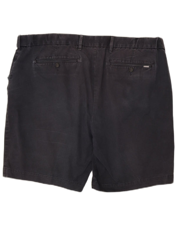 Shorts chino masculino Marks & Spencer W44 2XL algodão azul marinho