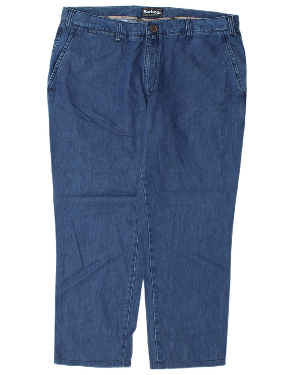 Jeans feminino Barbour Regular Fit Straight XL W36 L27 Azul Lyocell