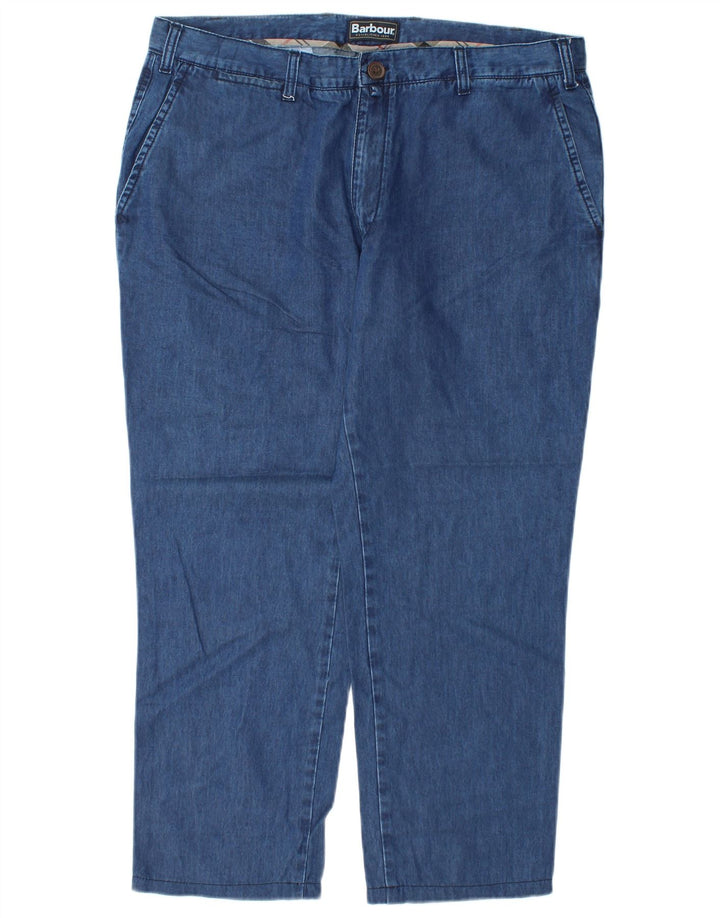 Jeans feminino Barbour Regular Fit Straight XL W36 L27 Azul Lyocell