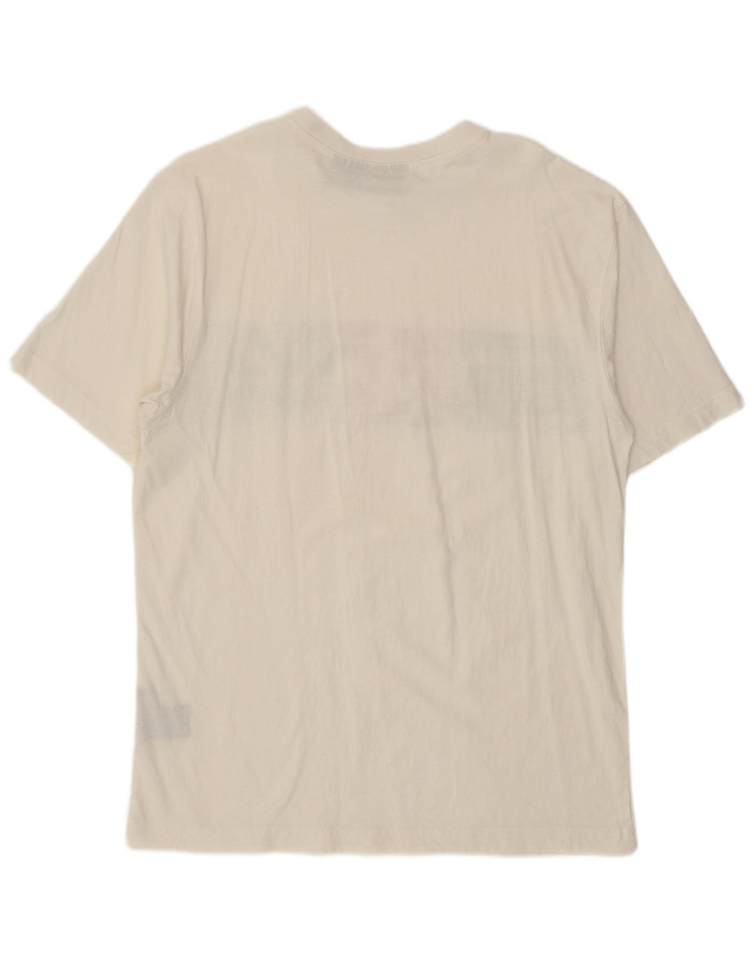 Fila Mens Graphic T-Shirt Top Médio Algodão Branco