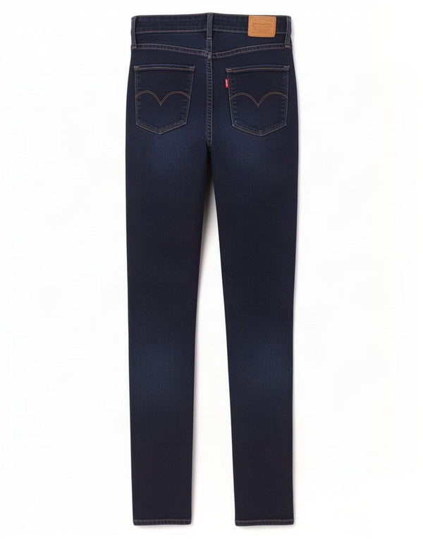 Calça jeans feminina Levi's 721 High Rise Skinny W30 L32 azul marinho algodão