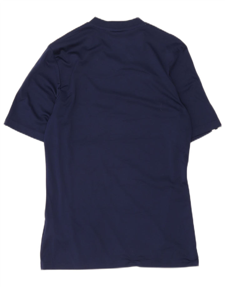 Adidas Mens Camiseta Top Pequeno Poliéster Azul Marinho