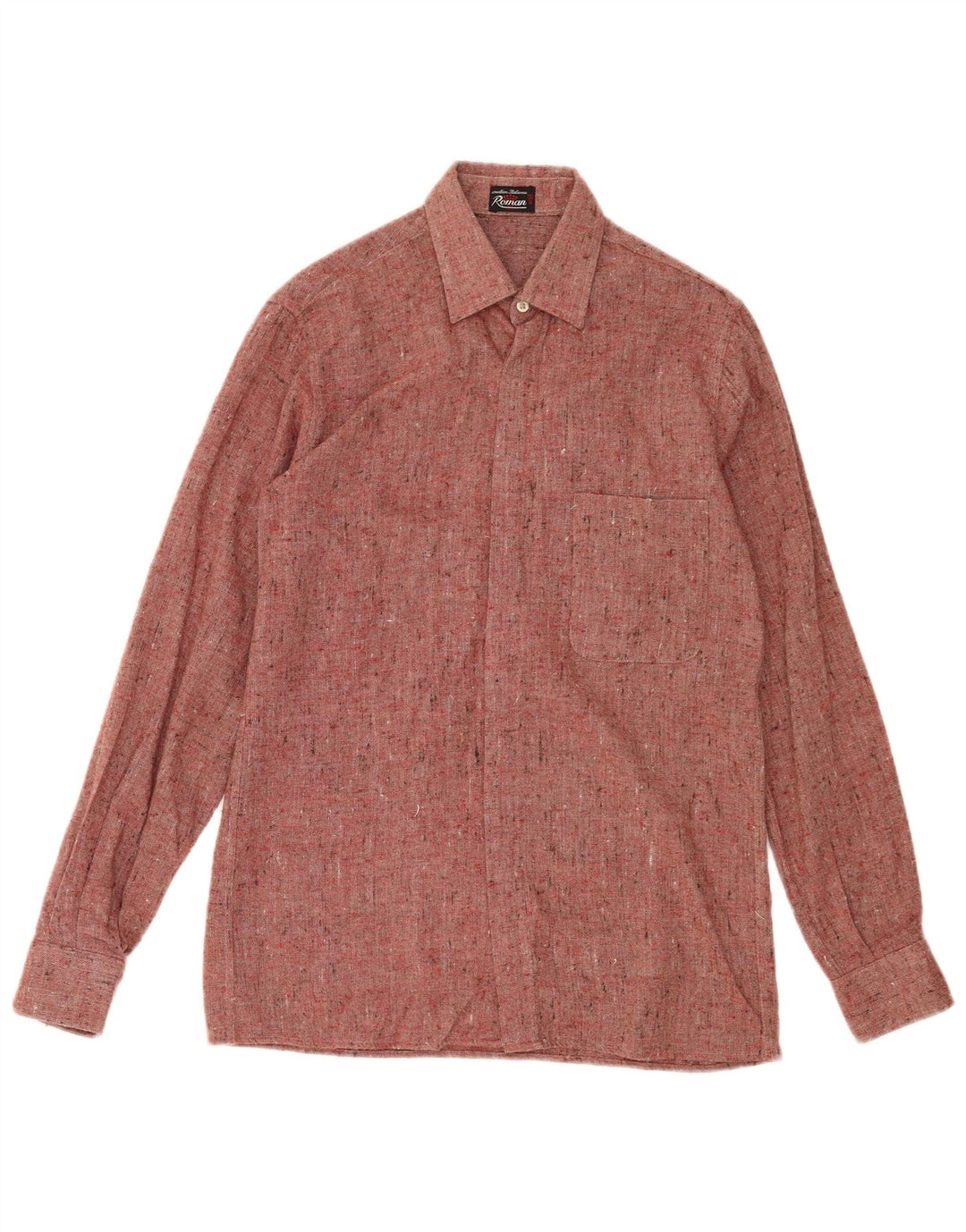 Camisa masculina romana tamanho 36 14 pequena vermelha manchada