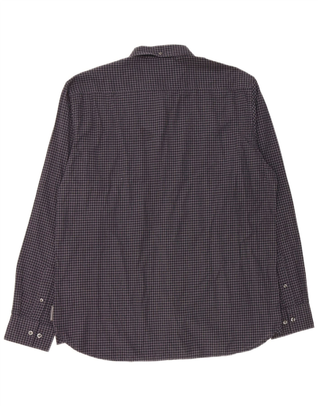Camisa masculina French Connection XL azul marinho algodão guingão