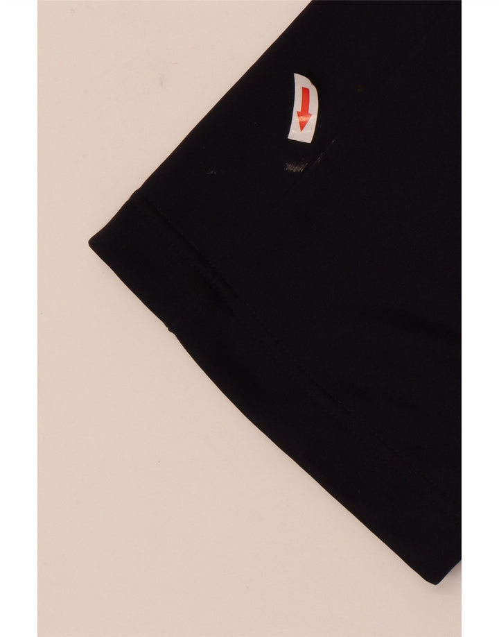 Calça de treino feminina Puma UK 8 pequena azul marinho colorblock poliéster