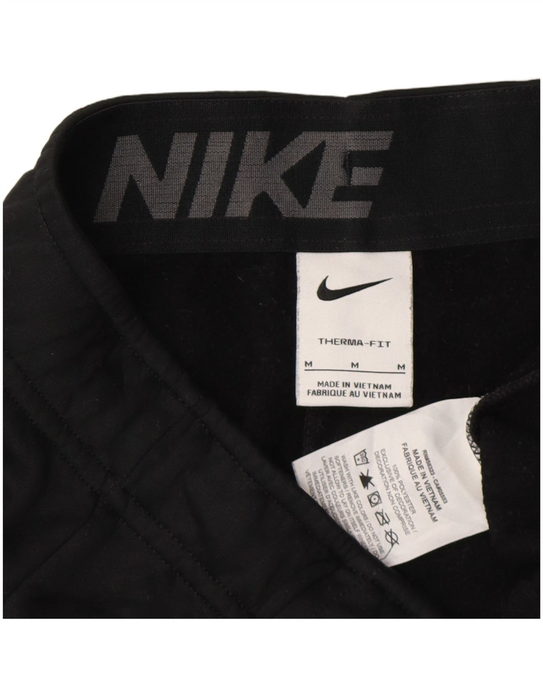 Calça de treino Nike masculina Therma-Fit Graphic Joggers médio preto