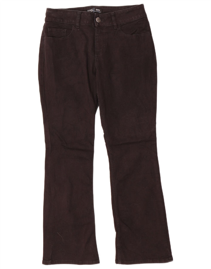 Lee Womens Riders Mid Rise Bootcut Jeans US 8 Médio W30 L29 Algodão Preto