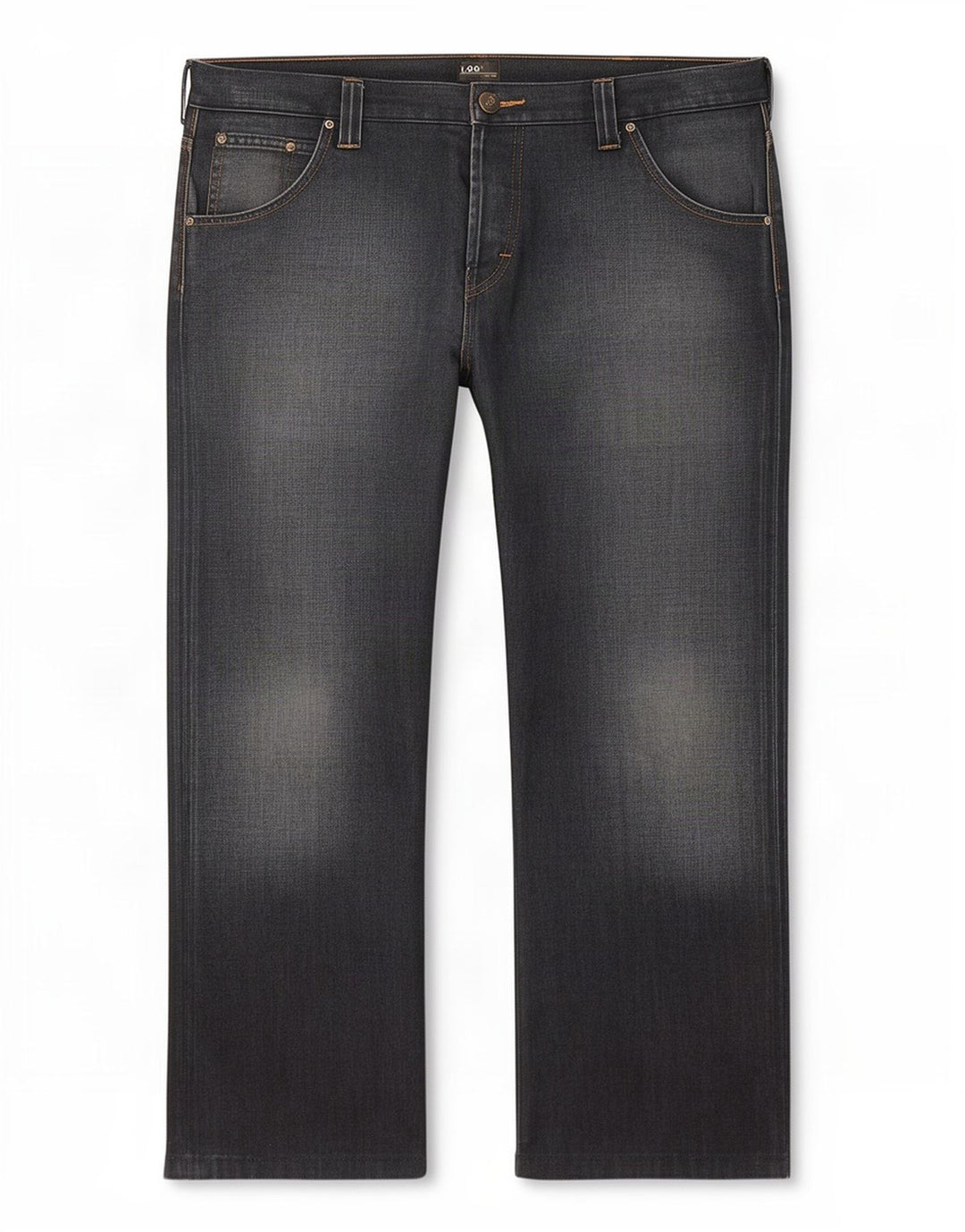 Lee Mens Flint Straight Jeans W38 L28 Azul Marinho Algodão